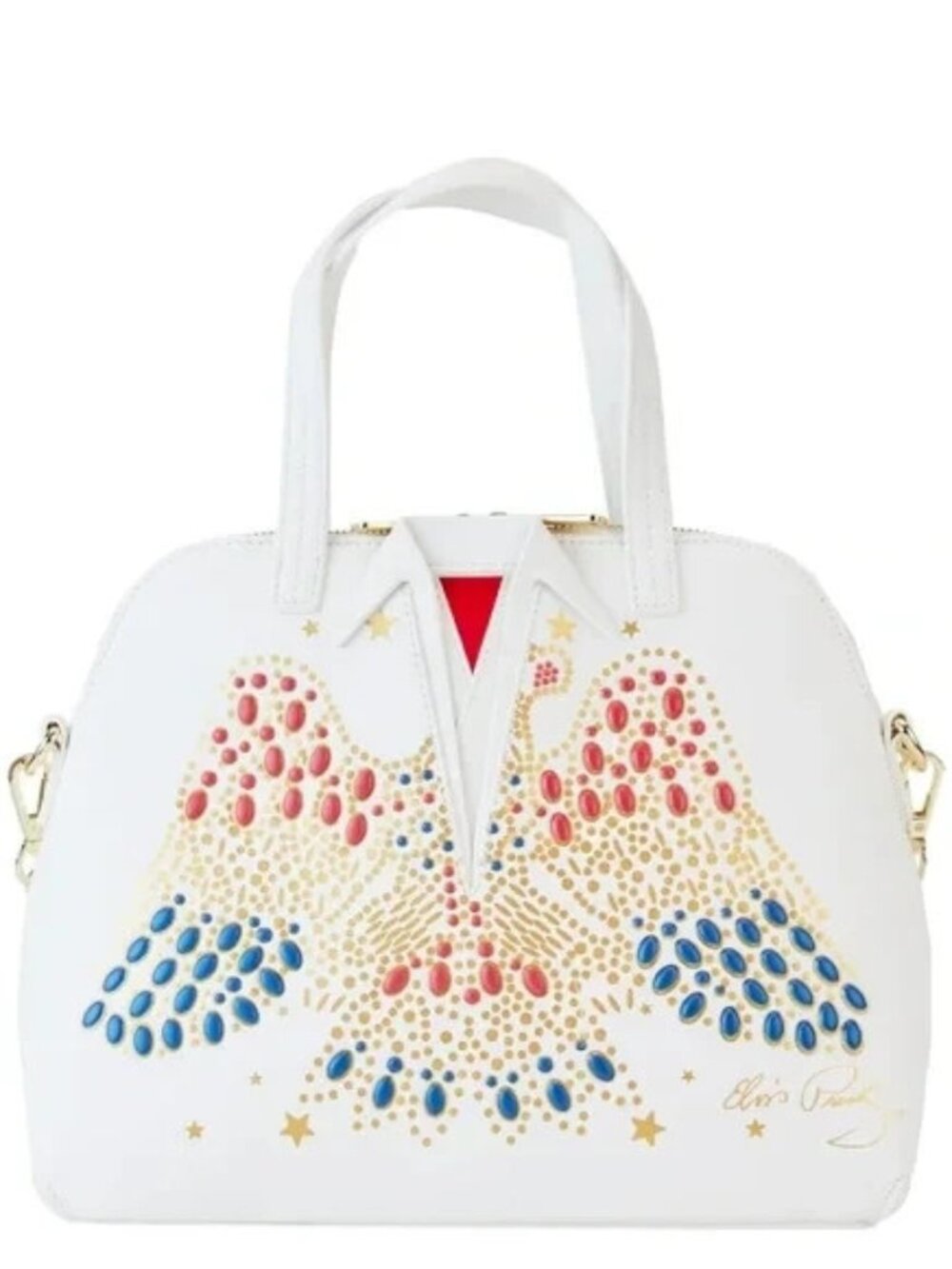 Loungefly Elvis Presley Aloha Jumpsuit Cosplay Crossbody Bag NWT Exclusive